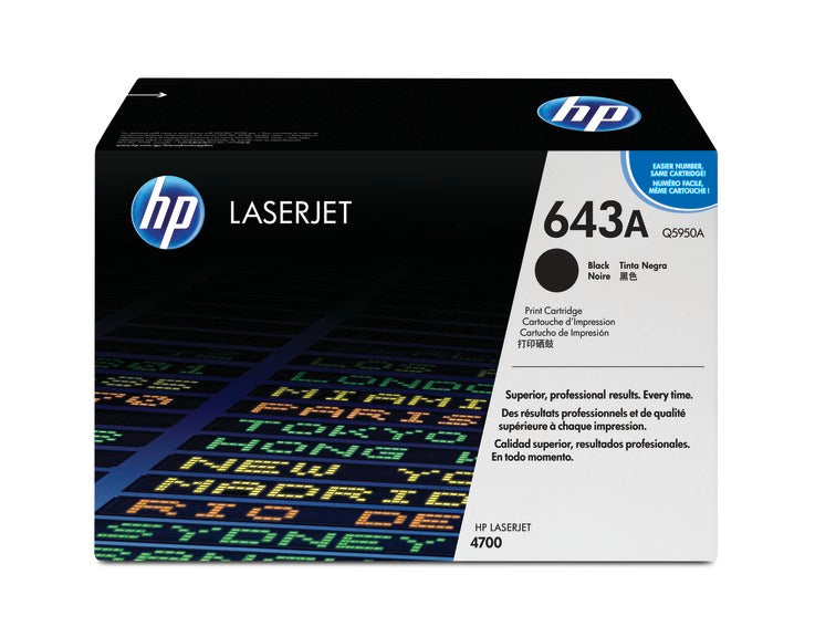 HP 643a Original Black Laserjet Toner Cartridge For HP Color Laserjet 4700