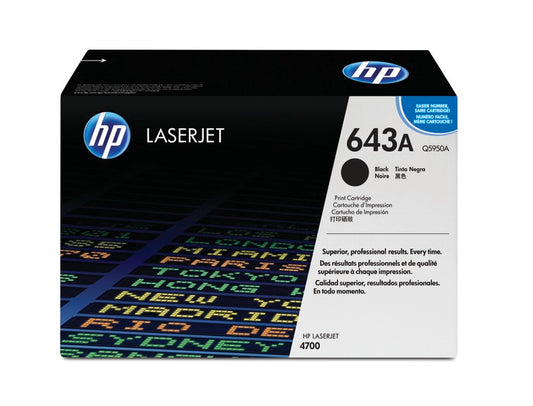 HP 643a Original Black Laserjet Toner Cartridge For HP Color Laserjet 4700