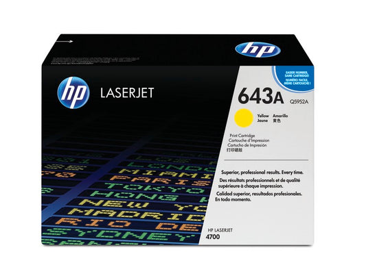 HP 643a Original Yellow Laserjet Toner Cartridge For HP Color Laserjet 4700