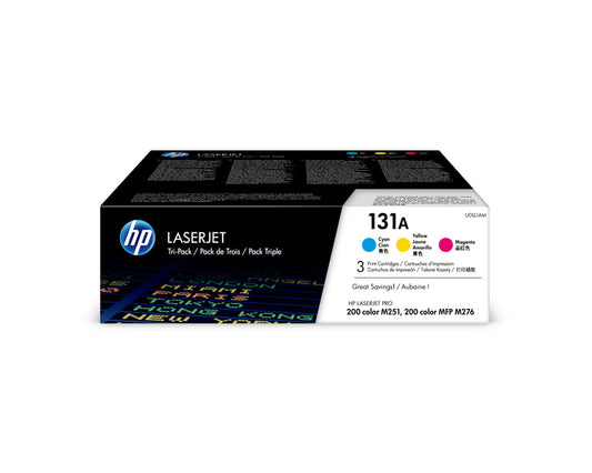 HP 131A 3Pack Original Cyan Original Magenta Original Yellow Toner Cartridge For HP Laserjet Pro 200 Color...