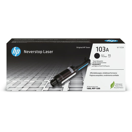 HP 103a Original Black Laser Recharge Kit For HP Neverstop Laser 1000 Mfp 1200