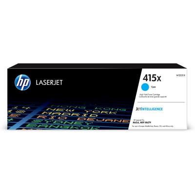 HP 415X Original Cyan Laserjet Toner Cartridge For HP Lj Pro M454 Mfp M479 HP Lj Ent M455 Mfp M480 47528F Y...
