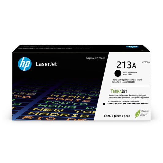 HP 213a Original Black Laserjet Toner Cartridge For HP Laserjet Enterprise Sfp 5700 6700 Mfp 5800 6800 & HP Color Laserjet Enterprise X55745 and Mf...