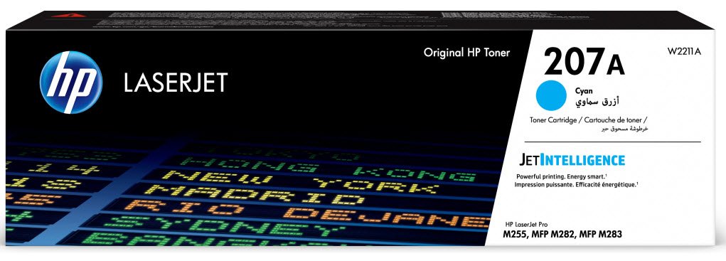 HP 207a Original Cyan Laserjet Toner Cartridge For HP Color Laserjet Pro M255 mfp M282 M283