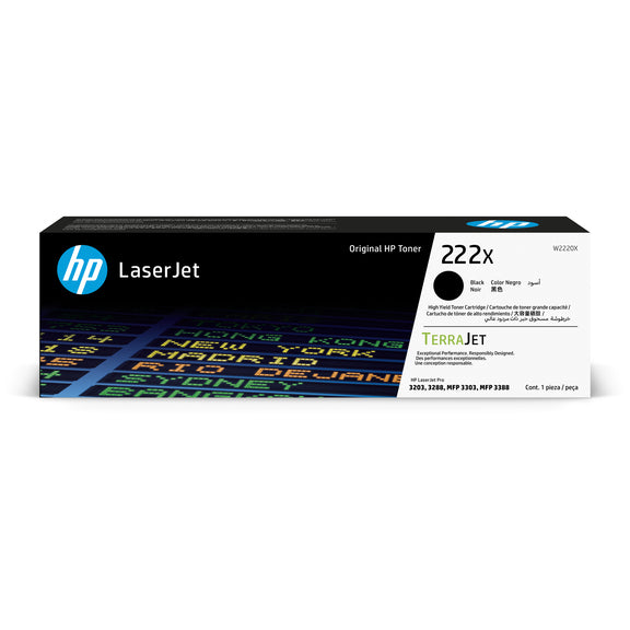 HP 222x High Yield Original Black Laserjet Toner Cartridge For HP Laserjet Pro 3203 3288 Mfp 3303 Mfp 3388