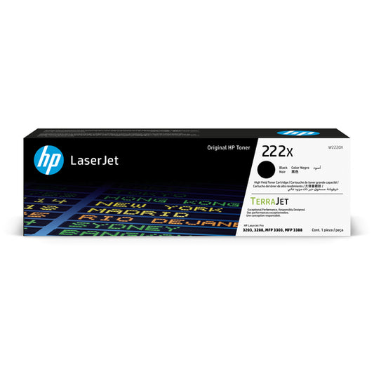 HP 222x High Yield Original Black Laserjet Toner Cartridge For HP Laserjet Pro 3203 3288 Mfp 3303 Mfp 3388