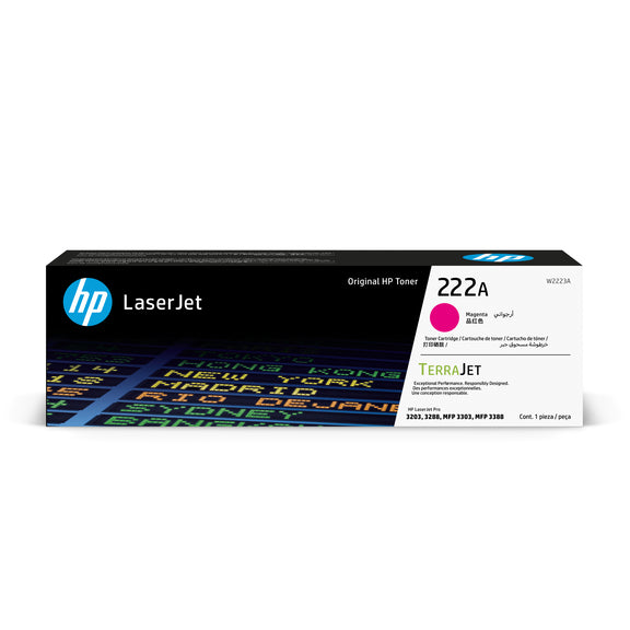 HP 222a Original Magenta Laserjet Toner Cartridge For HP Laserjet Pro 3203 3288 Mfp 3303 Mfp 3388