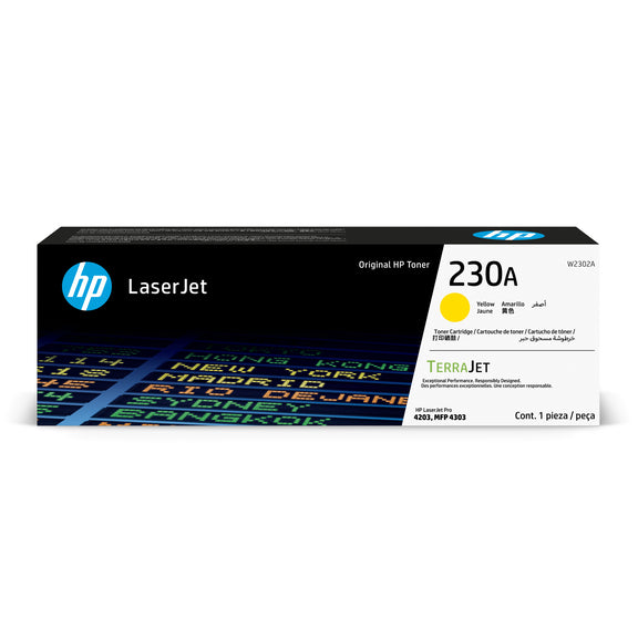 HP 230a Original Yellow Laserjet Toner Cartridge For HP Color Laserjet Pro 4203; Mfp 4303