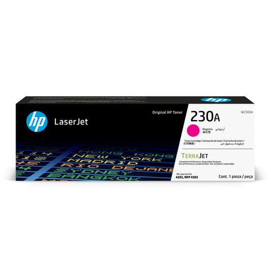 HP 230a Original Magenta Laserjet Toner Cartridge For HP Color Laserjet Pro 4203; Mfp 4303