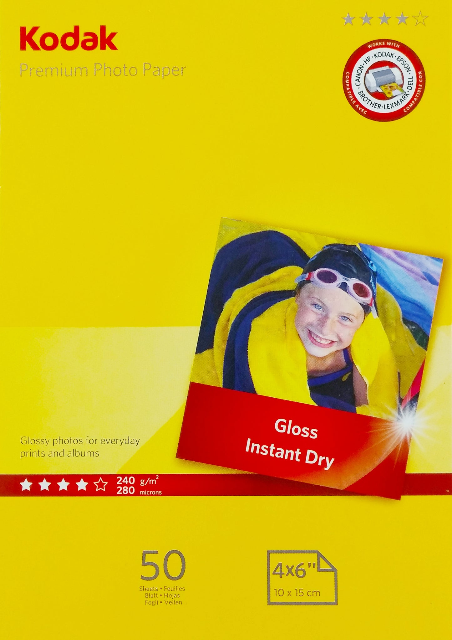 Kodak Ink Jet Photo Paper 240gsm 50 Sheets (4x6)