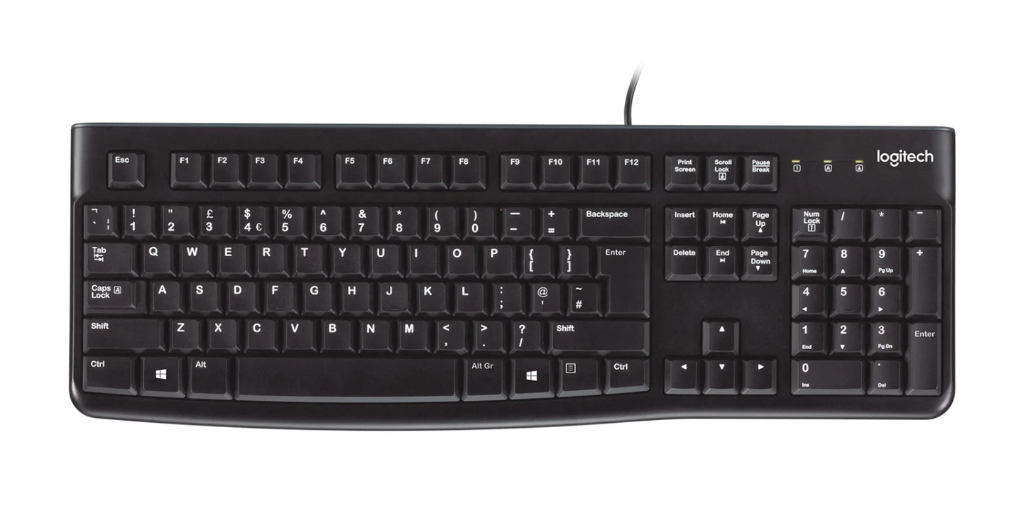 Logitech K120 Corded Keyboard - USB