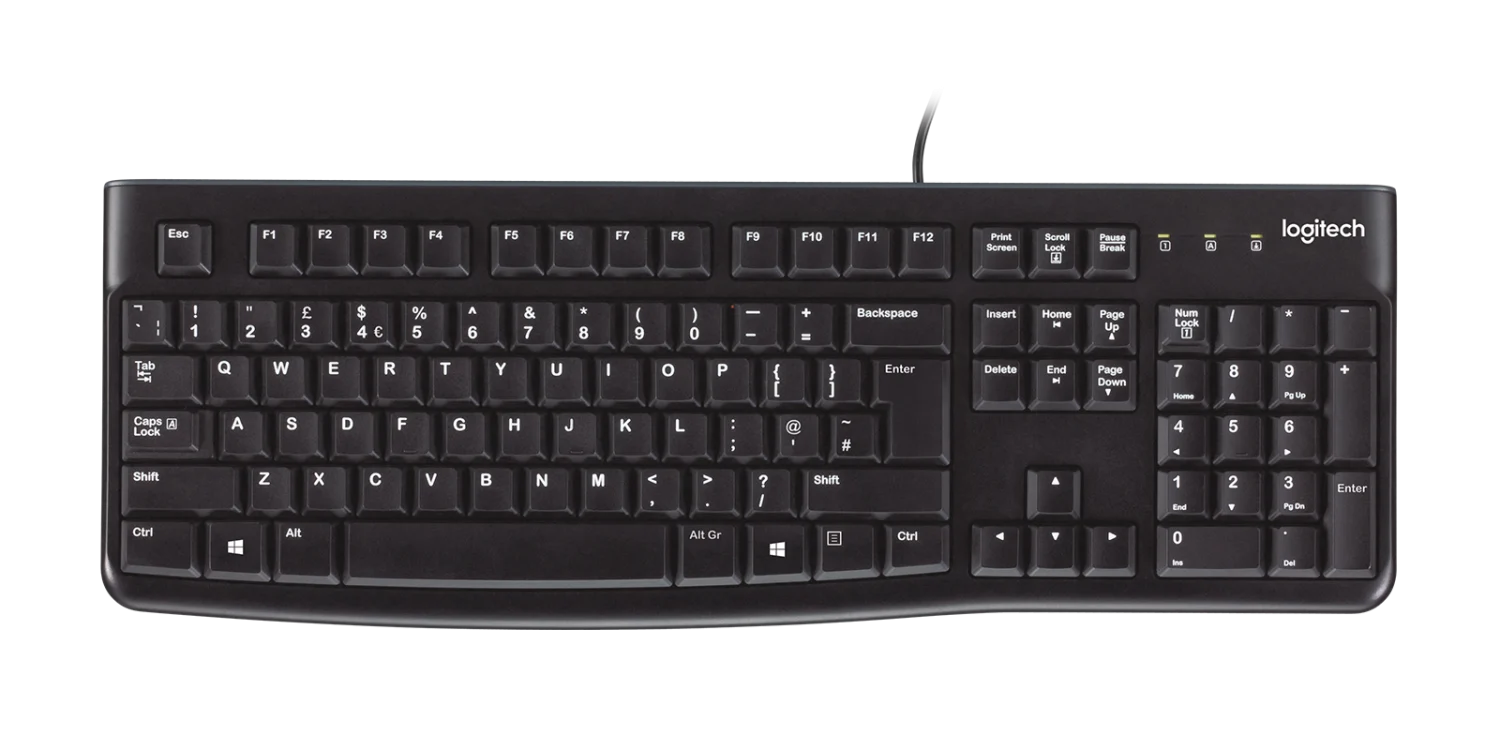 Logitech K120 Corded Keyboard - USB