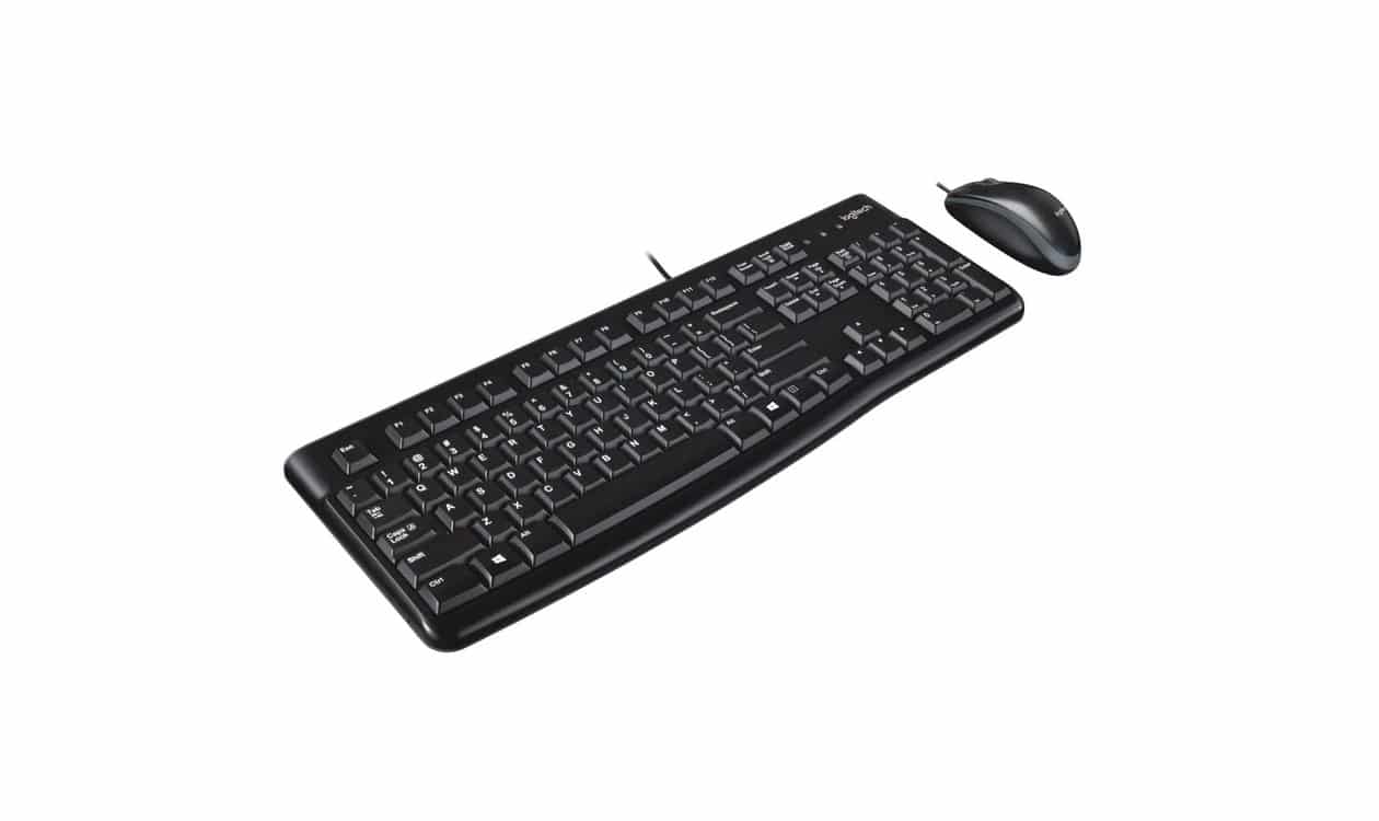 Logitech Corded Keyboard And Mouse Quiet Typing And Comfortable