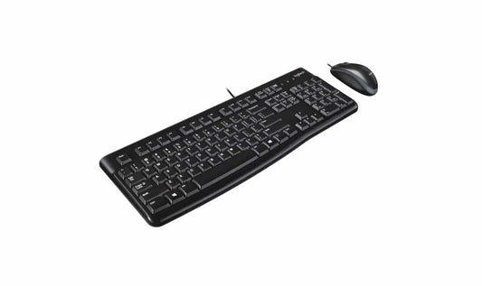 Logitech Corded Keyboard And Mouse Quiet Typing And Comfortable