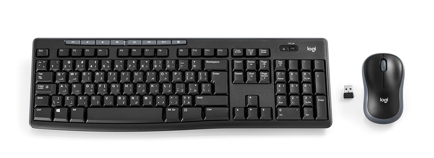 Logitech Mk270 Wireless Combo - Black - Us Int'l