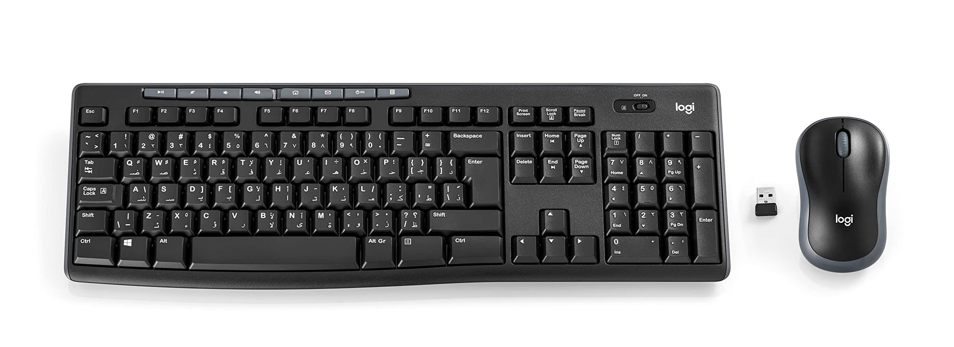 Logitech Mk270 Wireless Combo - Black - Us Int'l