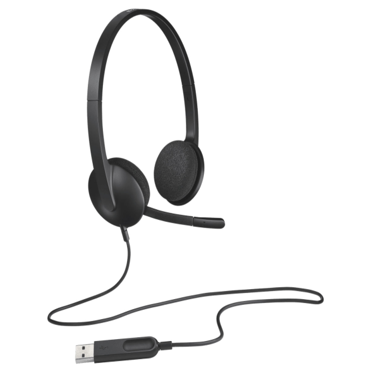 Logitech H340 USB Computer Headset - Black - USB - N a - Emea - Lang Set 936
