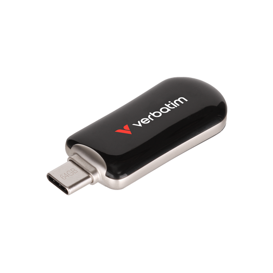 Verbatim Plectra USB-C Flash Drive Black 64Gb