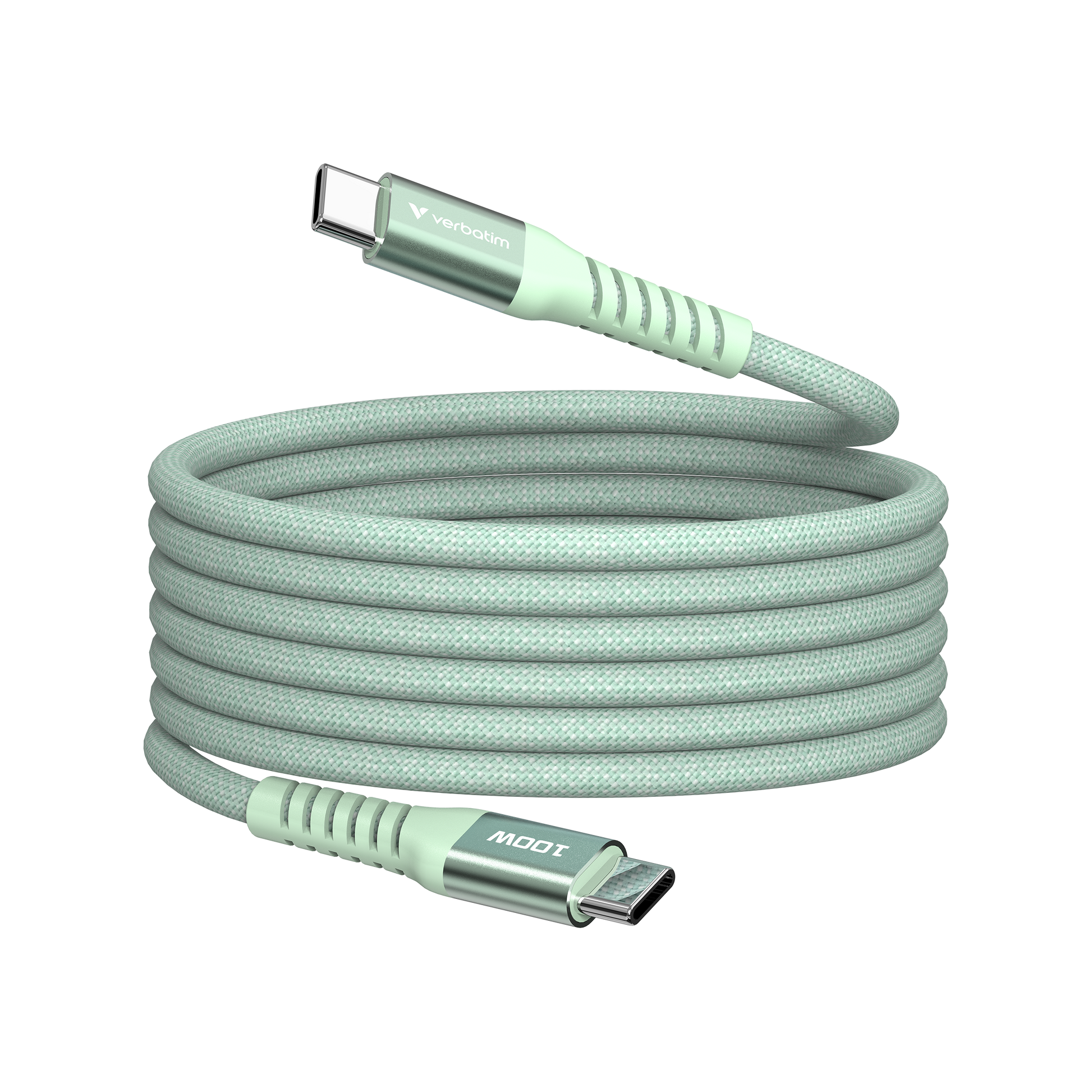 Verbatim Sync & Charge USB C To USB C 100W Magnetic 120 Cm - Green