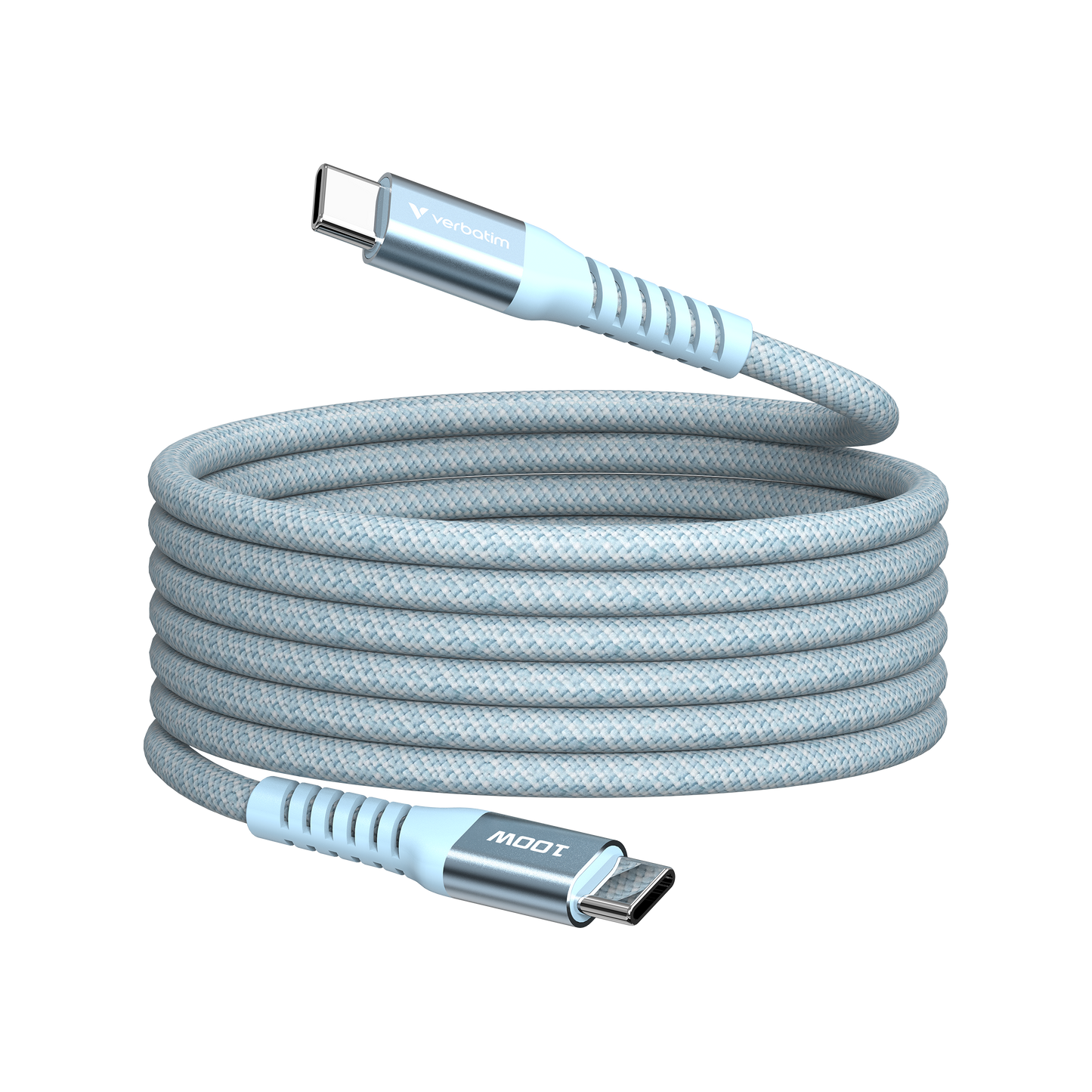 Verbatim Sync & Charge USB C To USB C 100W Magnetic 120 Cm - Blue