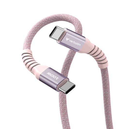 Verbatim Sync & Charge USB C To USB C 100W Magnetic 120 Cm - Pink