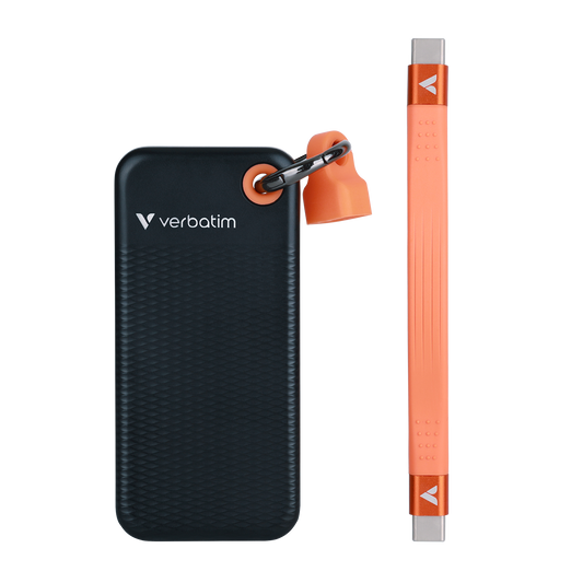 Verbatim Pocket SSD USB 3.2 Gen 2 2tb Black orange