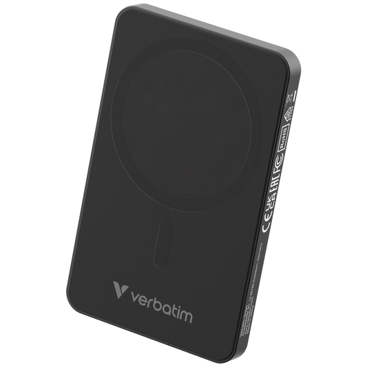 Verbatim Charge ´N´ Go Essentials Power Bank Magnetic Wireless 5000Mah Black