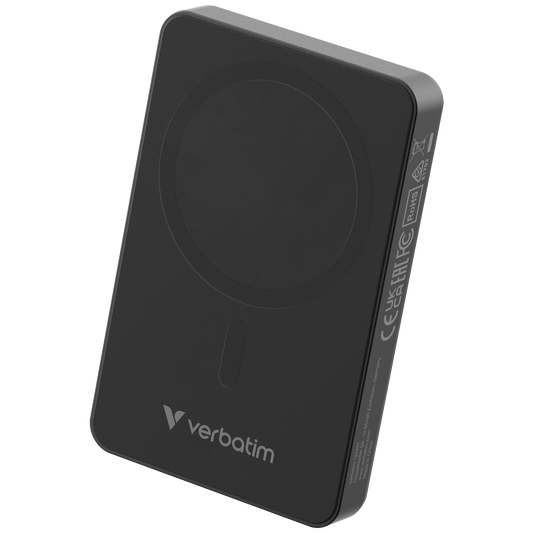 Verbatim Charge ´N´ Go Essentials Power Bank Magnetic Wireless 10000Mah Black