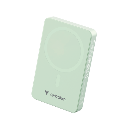 Verbatim Charge ´N´ Go Essentials Power Bank Magnetic Wireless 10000Mah Green
