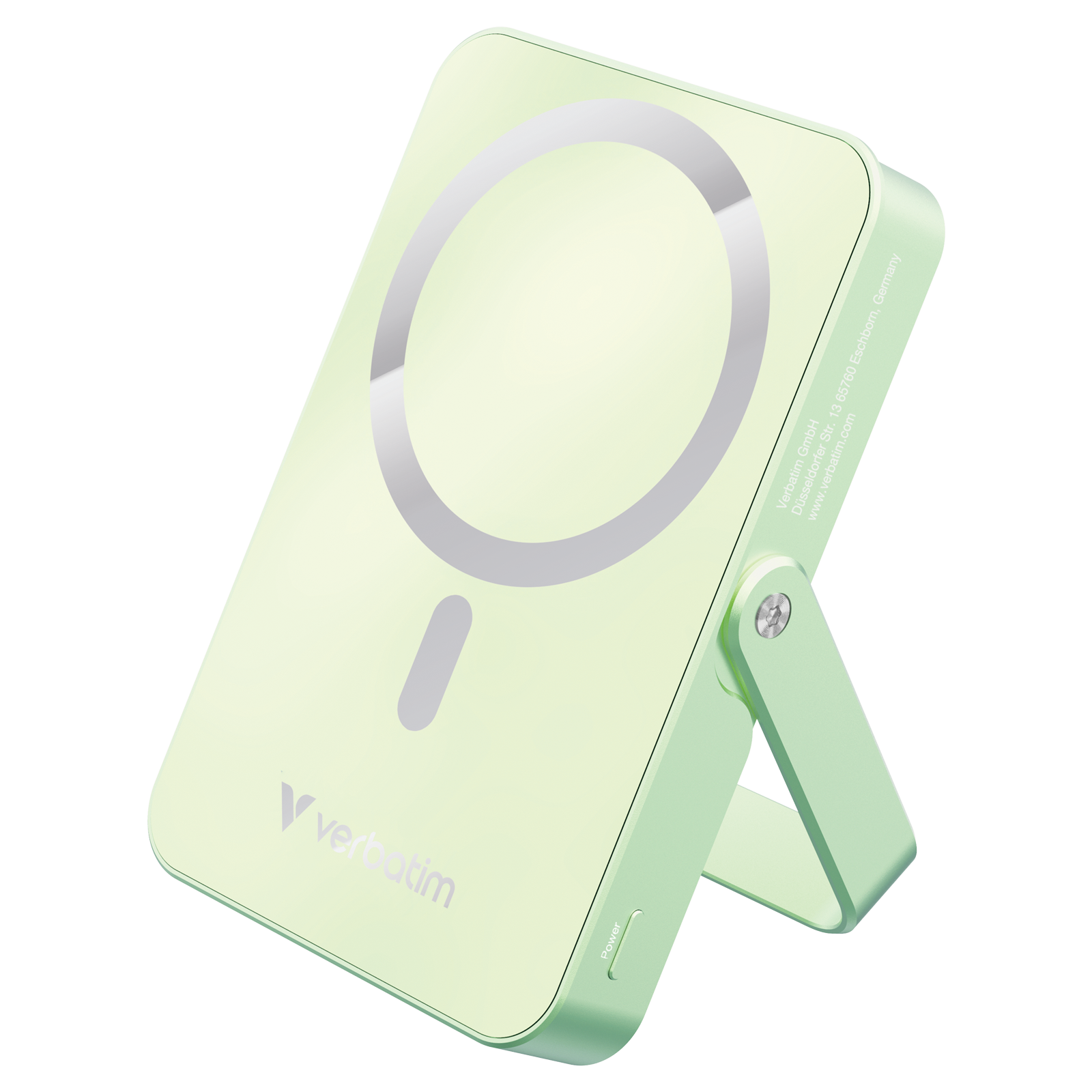 Verbatim Power Bank With Stand Magnetic Wireless 10000Mah - Green