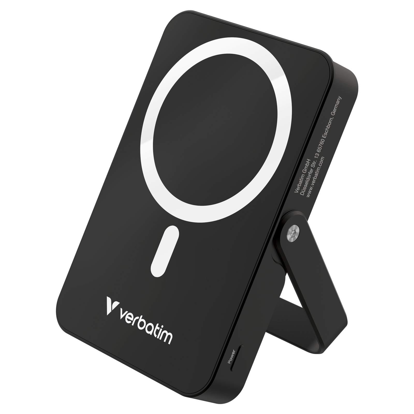 Verbatim Charge ‘N’ Go Power Bank With Stand Magnetic Wireless 10000Mah - Black