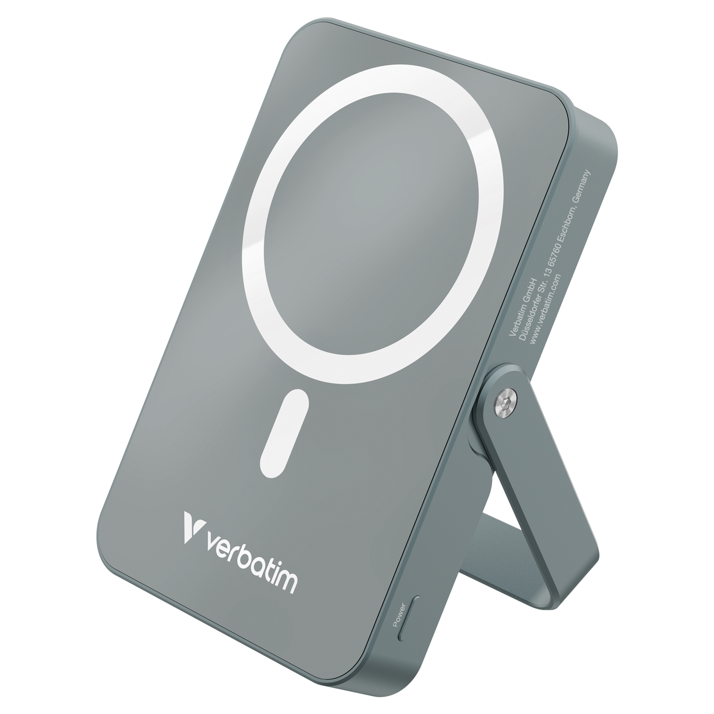 Verbatim Charge ‘N’ Go Power Bank With Stand Magnetic Wireless 10000Mah - Grey