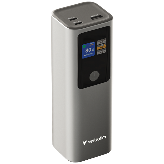 Verbatim Charge 'N' Go Power Bank 27000mAh 183W Grey