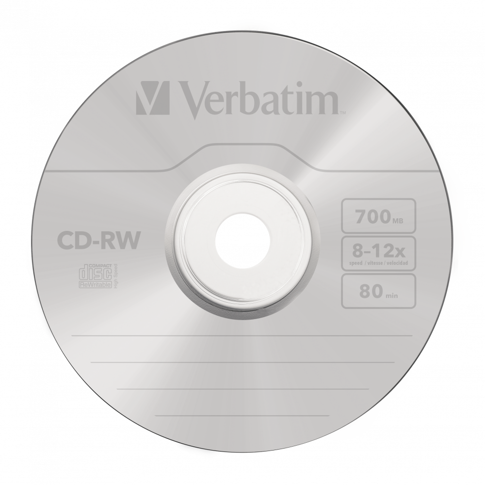 Verbatim Cd-rw 8 X12x 700mb 10 Pack