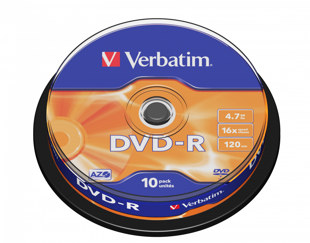 Verbatim Dvd-r Matt Silv 16x 10sp