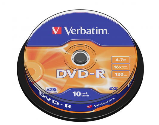 Verbatim Dvd-r Matt Silv 16x 10sp
