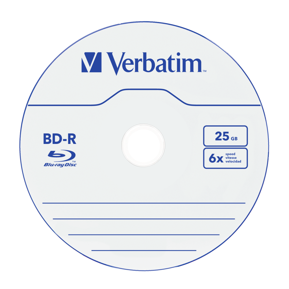 Verbatim Bd-r Sl 25gb 6 X 10 Pack Spindle