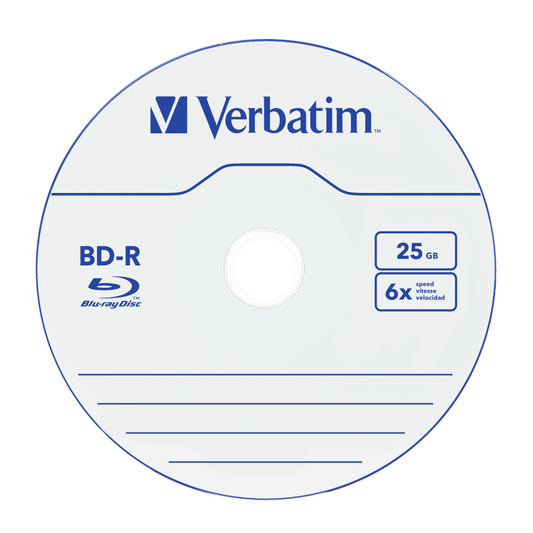 Verbatim Bd-r Sl 25gb 6 X 10 Pack Spindle