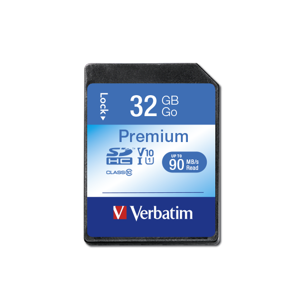 Verbatim Premium 32gb Sd Card Sdhc uhs-i Class 10 U1 V10