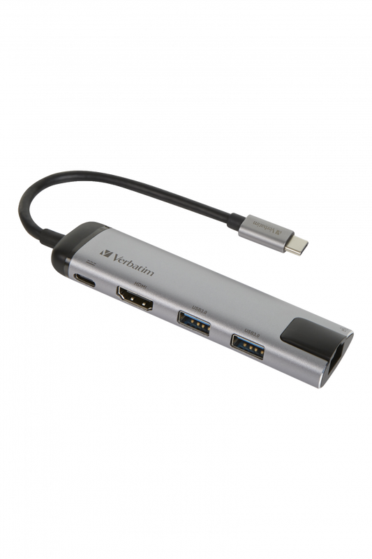 Verbatim USB-c™ Multiport Hub USB 3.1 Gen 1 USB 3.0 X 2 HDMI Rj45