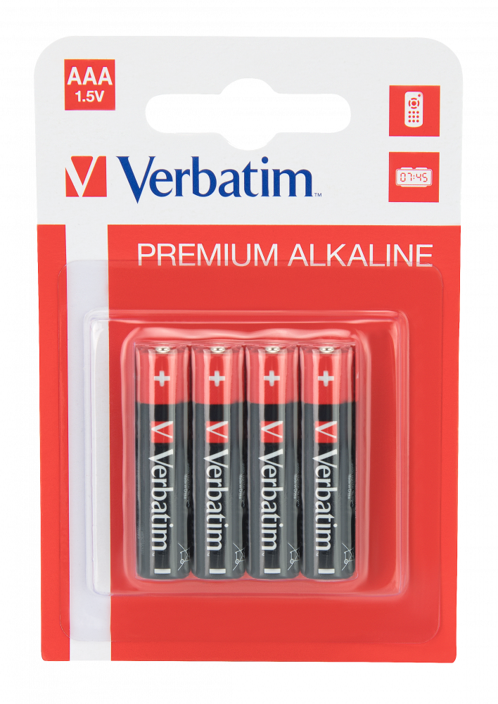 Verbatim Alkaline Aaa Battery 4’s ( 10 Pack ) Per Box