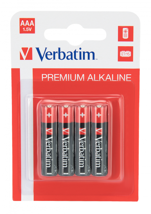 Verbatim Alkaline Aaa Battery 4’s ( 10 Pack ) Per Box
