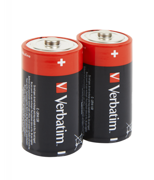Verbatim Alkaline C Battery 2’s (10 Pack) Per Box
