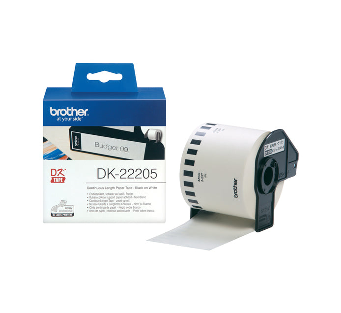 Brother Continuous Length Paper Tape 62mm X 30.48m Wide