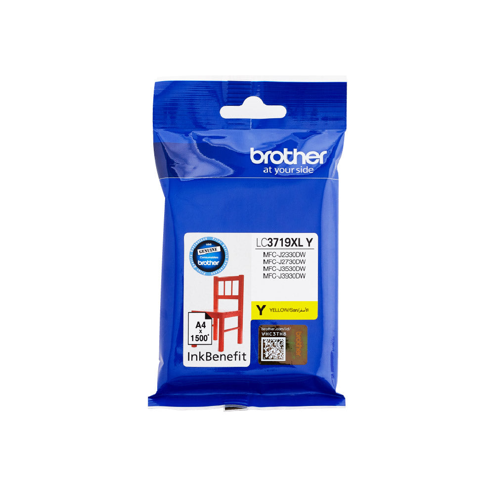 Brother Lc3719 High Yield Yellow Ink Cartridge For Mfcj3530 3000 Page Yield
