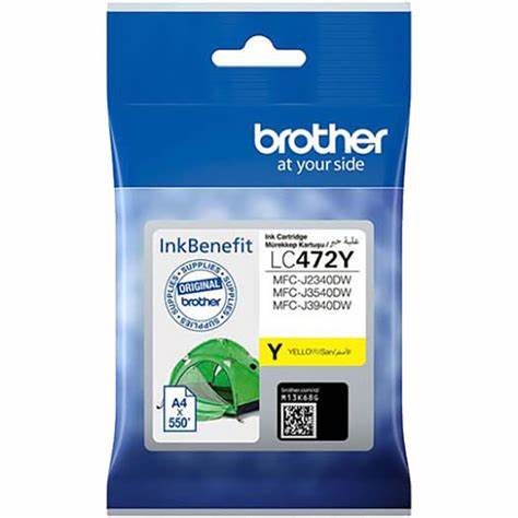 Brother Lc472 Yellow High Yield Ink Cartridge Mfc J3540dw Mfc J3940dw mfc J2340dw