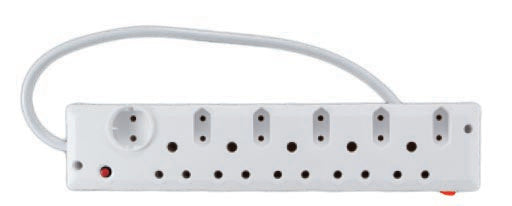 Ele 11 Way Multiplug+surge 5x16a 5x5a 1xschuko