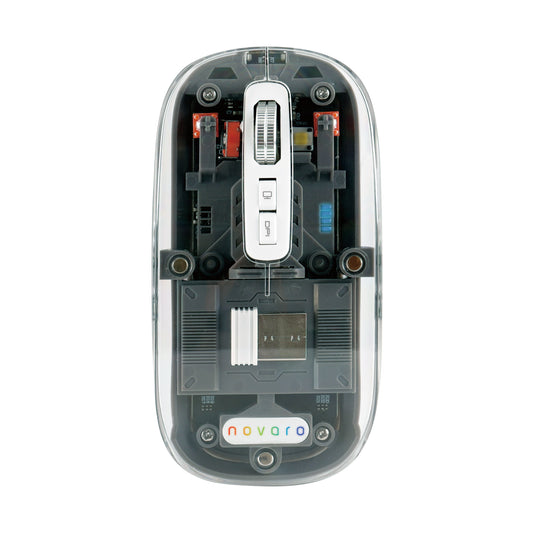 Novaro Rechargeable 2.4g Wireless Mouse Clear
