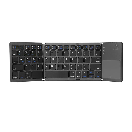 Novaro Rechargeable 2.4g Wireless Foldable Keyboard With Touch Pad