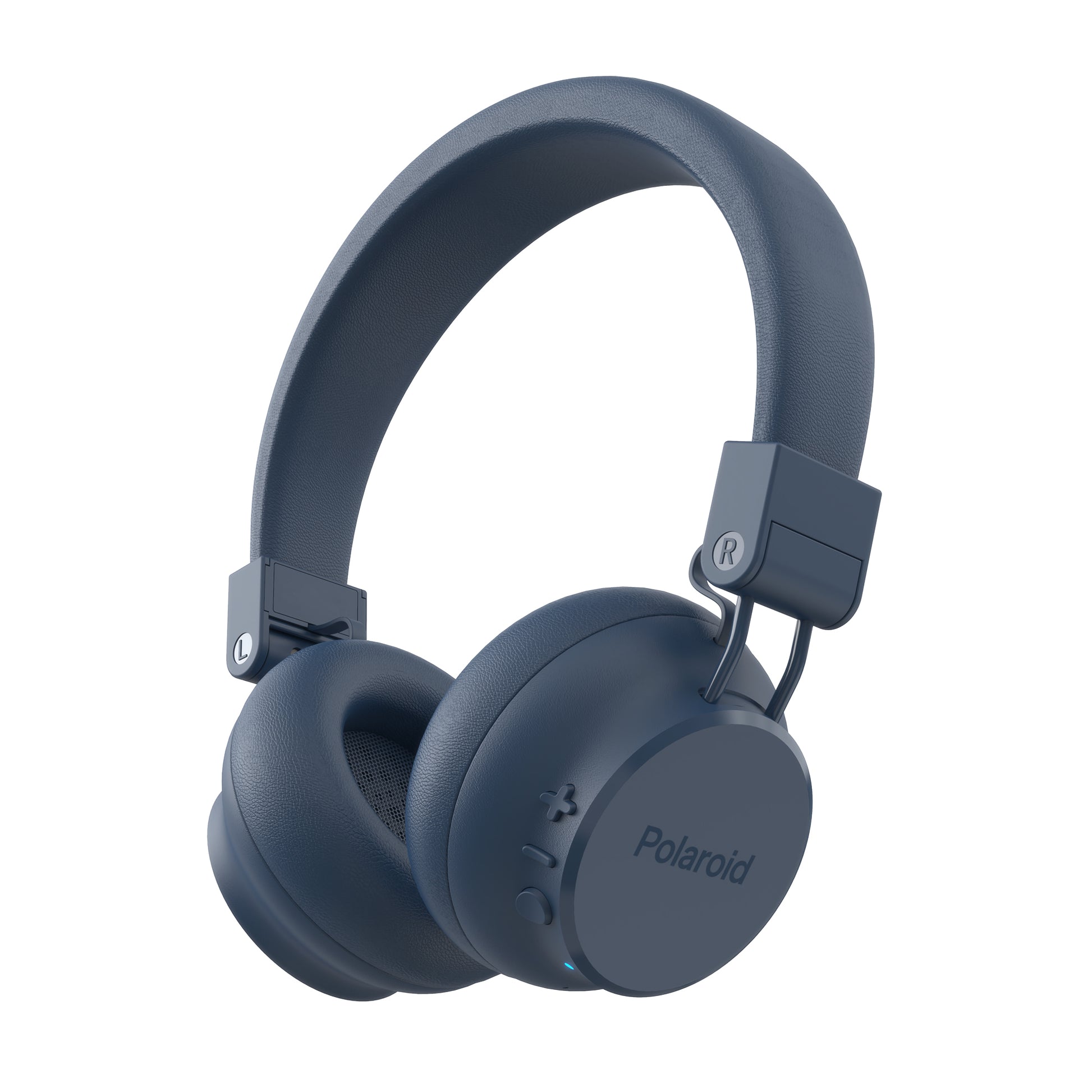 Polaroid Pbh300 Bluethooth 35 Hour Digital Hybrid Noice Cancelling Headphones Blue